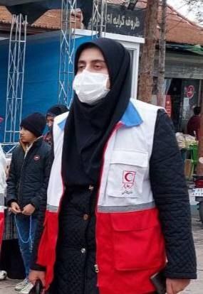 اولین تصویر تلخ از چهره مکرمه حسینی ؛ امدادگری که در بمب‌گذاری کرمان شهید شد