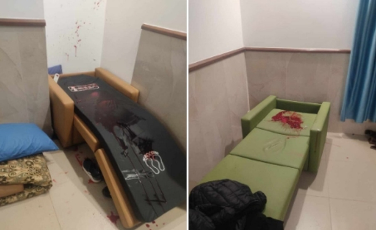 (۱۶+) تصاویر دلخراش؛ اتاقی که در آن سه فلسطینی در حمله مسلحانه به بیمارستان ترور شدند