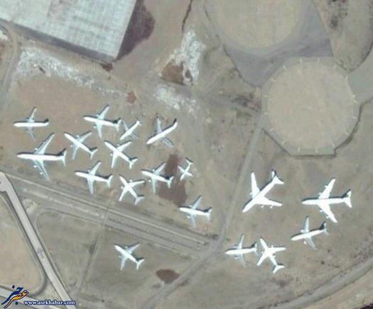 تصاویر قبرستان هواپیماهای ایران ؛ اینجا نزدیک فرودگاه امام در تهران است + ویدئو
