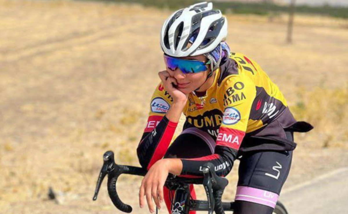 تلخ‌ترین عکس آریانا ولی نژاد ؛ وداع دردناک با دختر دوچرخه‌سوار ایران
