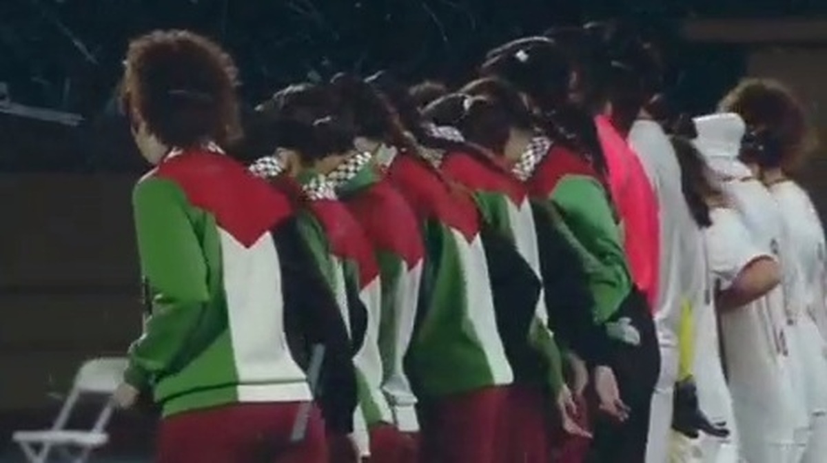 تصاویر پوشش و حجاب بازیکنان تیم ملی زنان فلسطین و سوریه به میزبانی عربستان سعودی + ویدئو