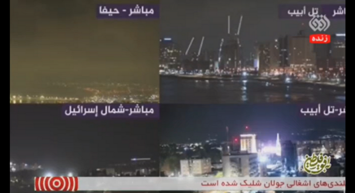 تصاویر زنده از شمال اسرائیل، حیفا و تل آویو پیش از رسیدن پهپادها و موشک‌های ایران + ویدئو