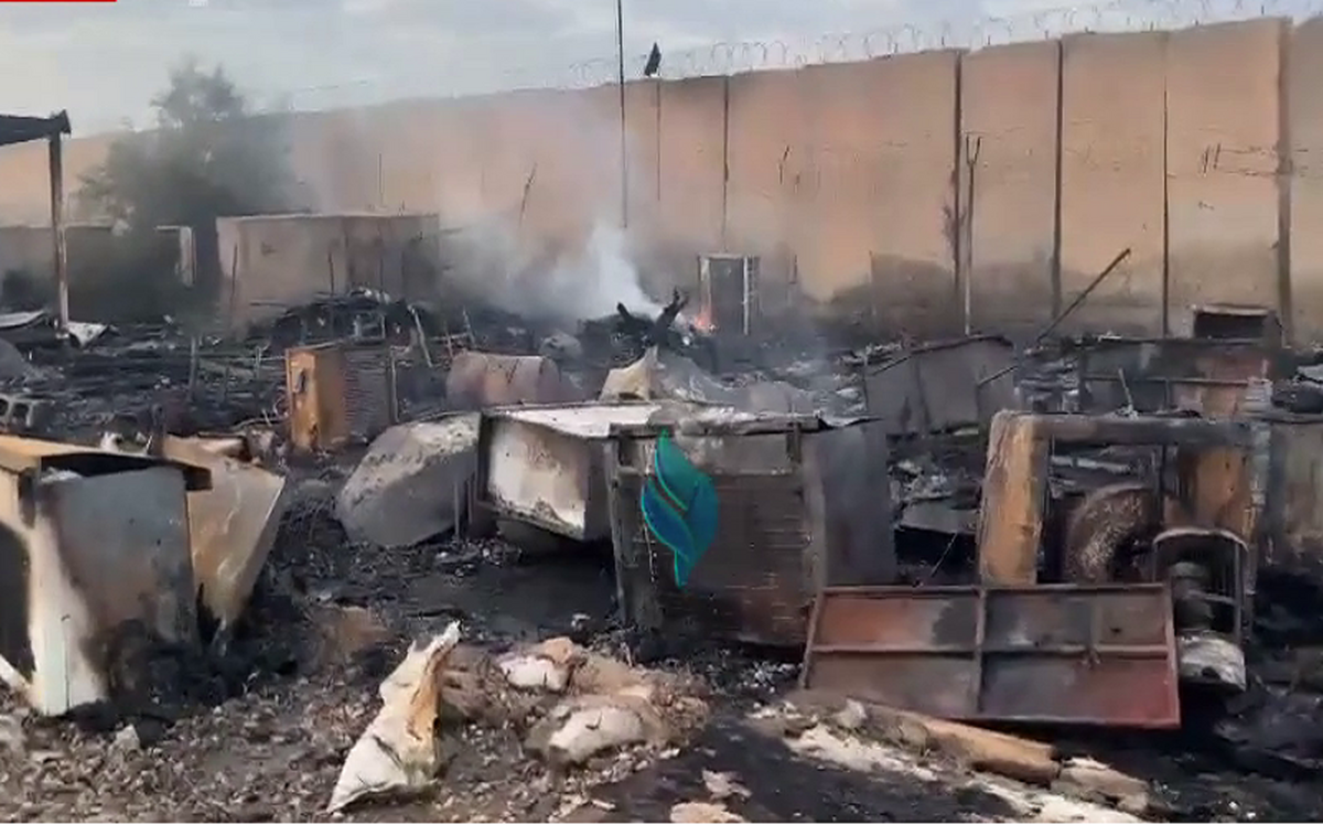 عراق بمباران شد؛ تصاویر خسارات بمباران پایگاه کالسو در عراق را ببینید + ویدئو