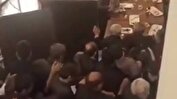 ویدئویی باورنکردنی از کاشان ؛ مهمانان به میز غذا در یک مراسم ختم حمله کردند!