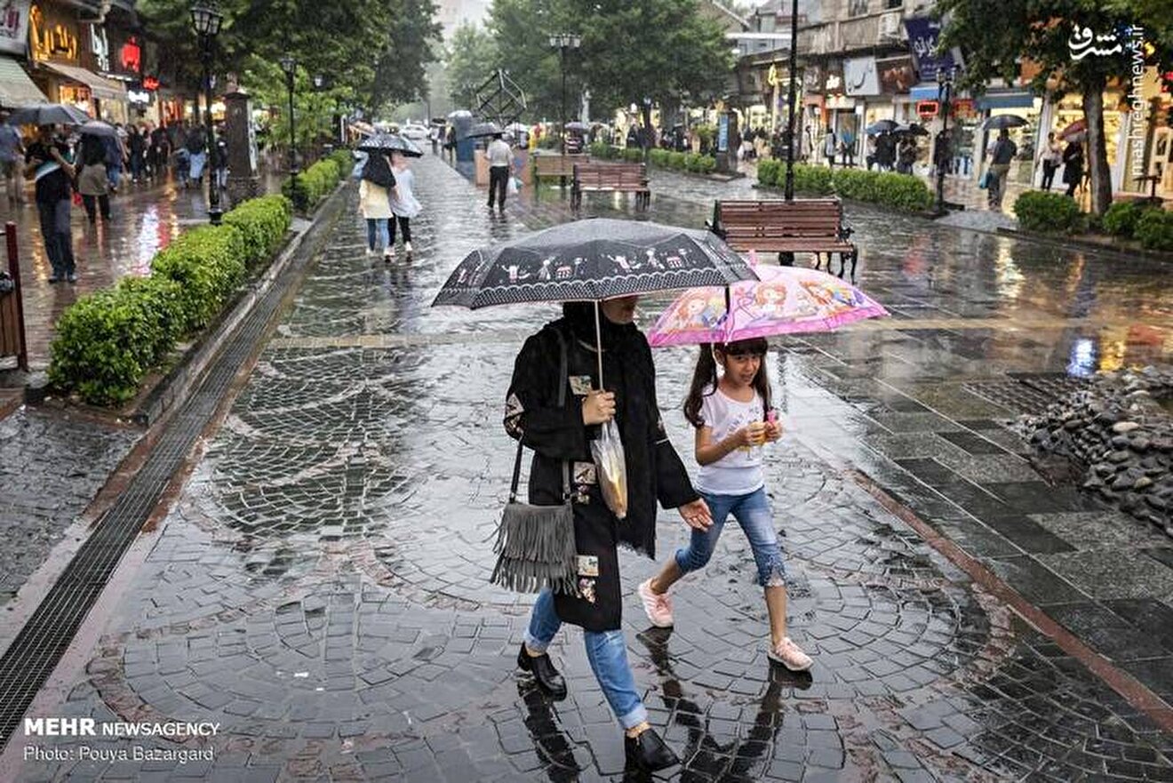 تصاویر عجیب از رشت پس از بارش سنگین باران + ویدئو