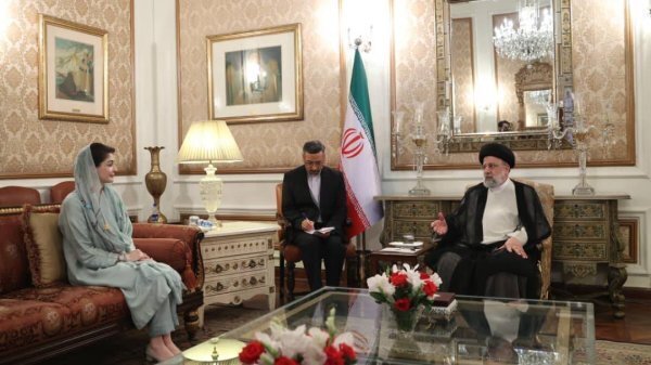 تصویر پوشش خاص زن دیپلمات در دیدار با ابراهیم رئیسی در خارج از کشور