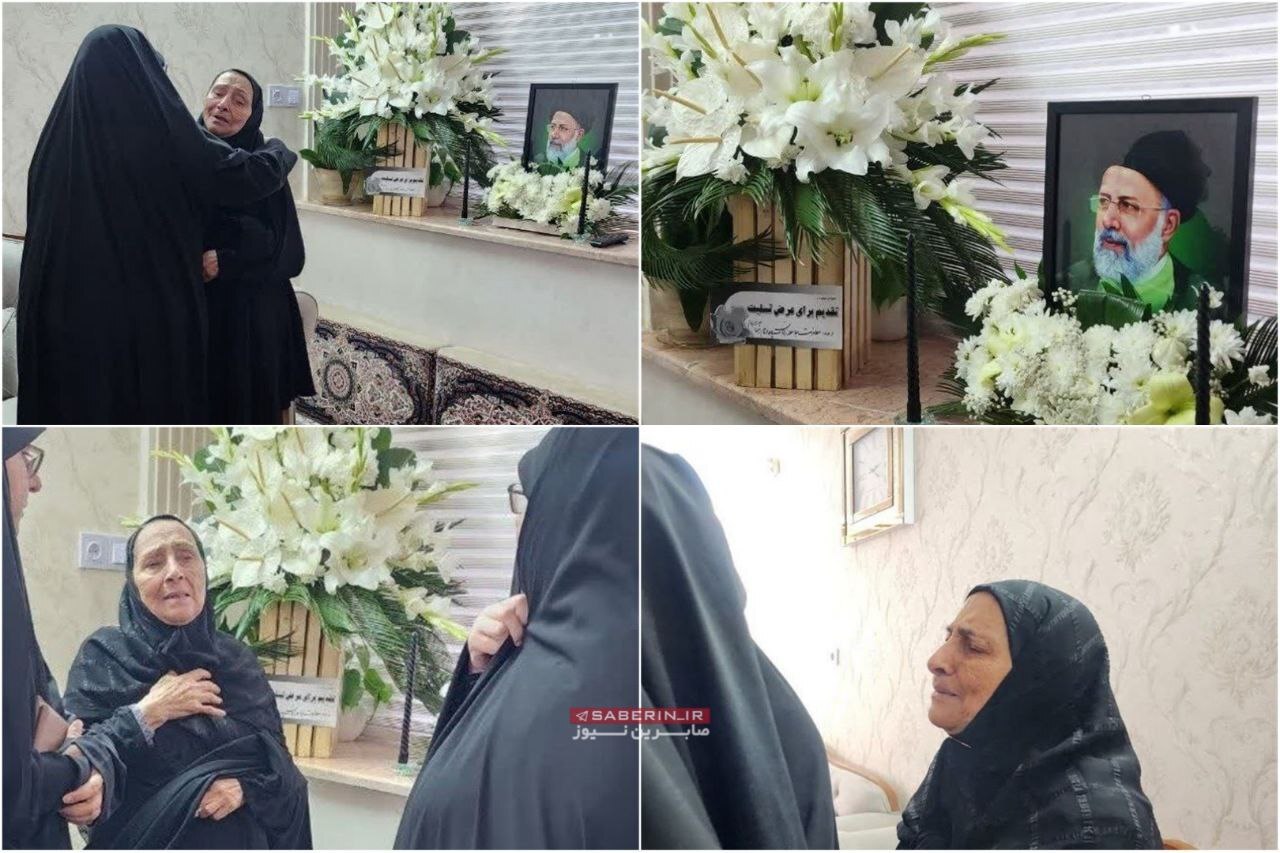 تصاویر دردناک خواهر ابراهیم رئیسی پس از شنیدن خبر شهادت برادر | حال و هوای منزل خواهر شهید رئیسی را ببینید