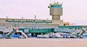 تصویر گاف عجیب در بنر حجاب فرودگاه مهرآباد | به نوشته عربی دقت کنید