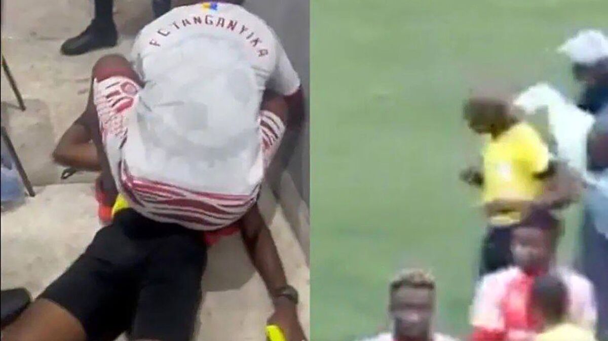 ویدئوی دلخراش حمله مرگبار بازیکنان به داور در یک مسابقه فوتبال | صحنه فاجعه بار را ببینید؛ داور جان باخت!